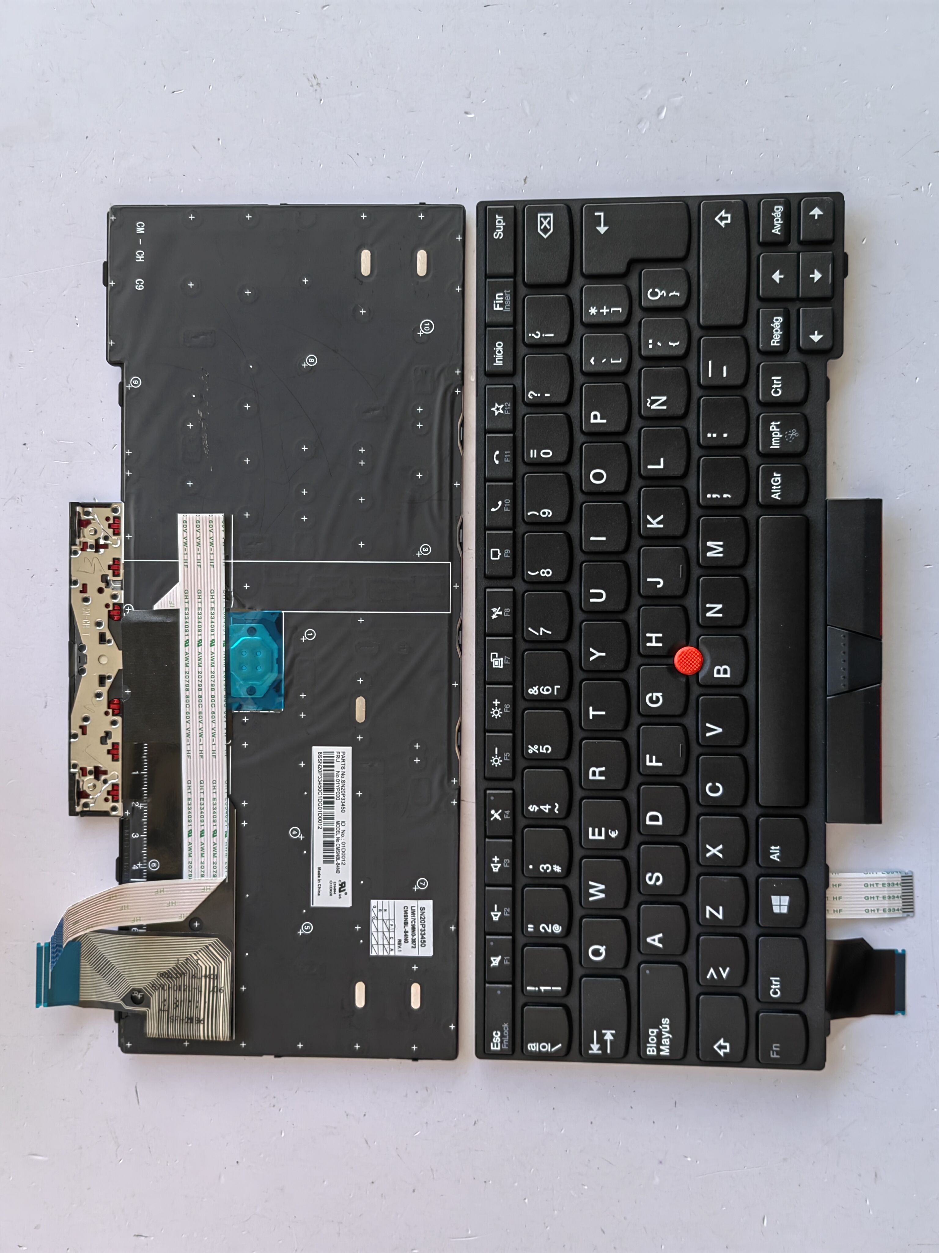 Picture of New Replacement Laptop Keyboard For IBM X13 generation/X13 GEN1/L13/L13 GEN1 BLACK FRAME BLACK (OEM) SP Layout